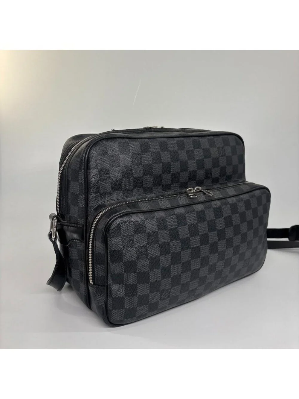 Louis Vuitton Damier Graphite Io Shoulder Bag Black